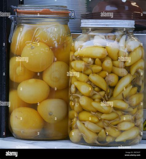 Large jars of pickles Stock Photo - Alamy