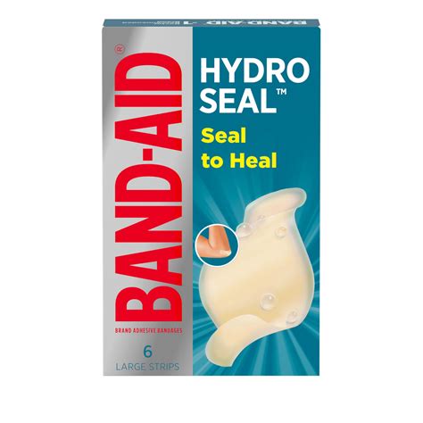 Band Aidbrand Hydro Seal Adhesive Waterproof Bandages Large ...