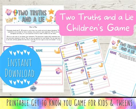 How to Play Two Truths and a Lie - Calm Ahoy Kids