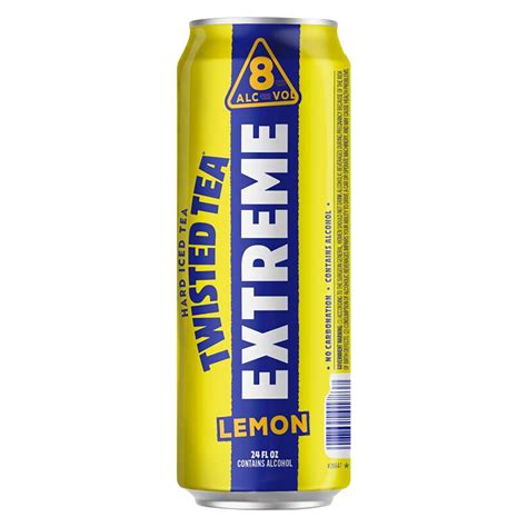 Twisted Tea Extreme Lemon Single 24oz Can 8% ABV - Delivered In As Fast ...