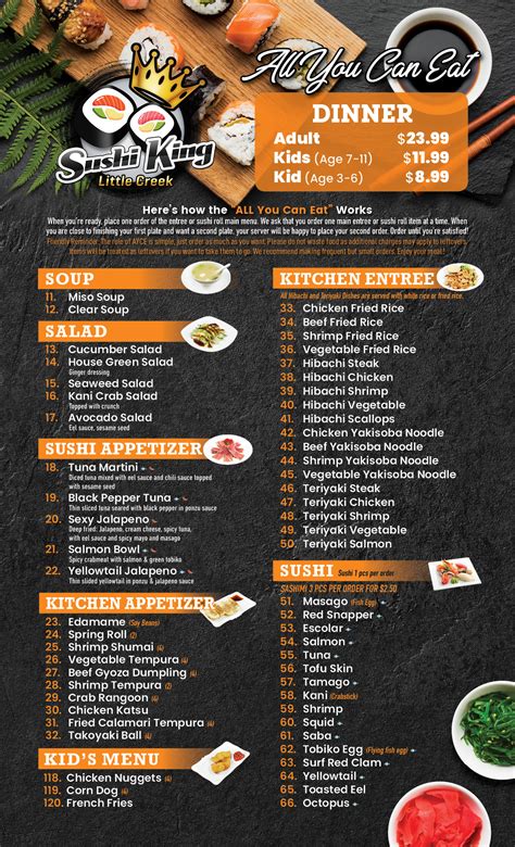 Menu – Sushi King