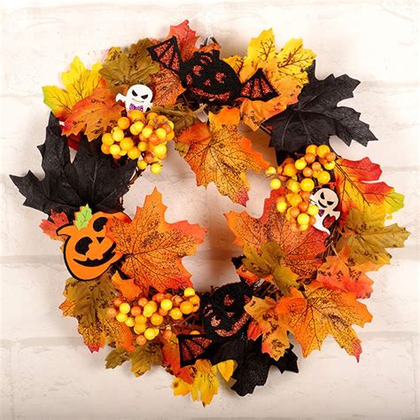 Chritmas Window Ghosts Front Door Wall Ornament Home Decor Maple Leaf ...