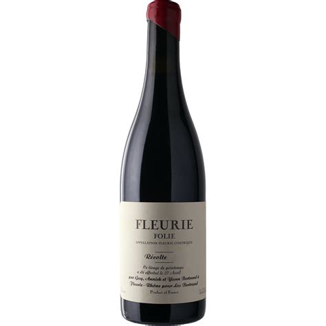 Yann Bertrand Fleurie 'Folie' 2021 – Verve Wine