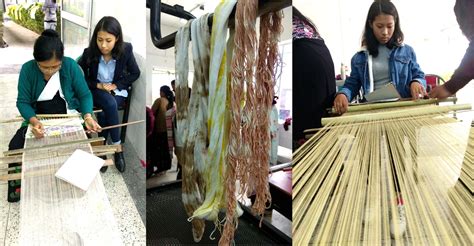 Student during Weaving Craft Visit | Shillong
