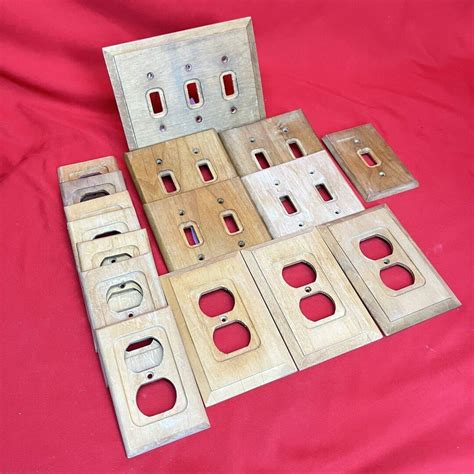 16 Vintage Amer Tac Solid Wood Flush Plate Covers / Switch & Outlet ...
