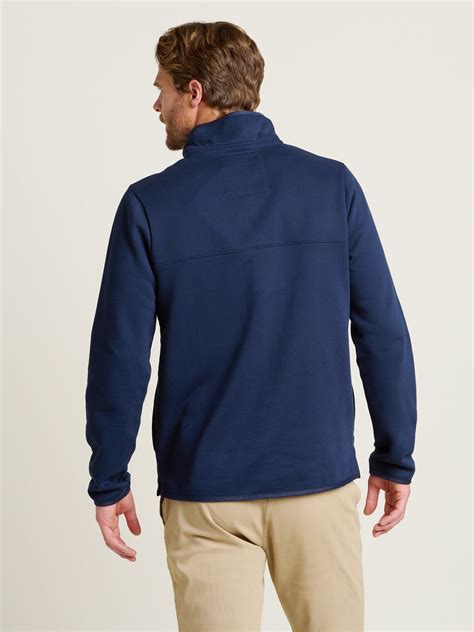 Men's Navy Navy Quarter Zip Sweatshirt | Brakeburn