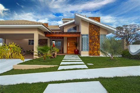 Fachadas De Casas Bonitas: 50 Fotos Lindas Para Você Se Inspirar – FPKM