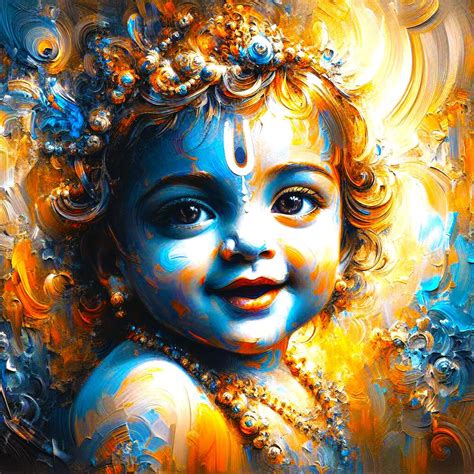 SKAISTA Cute Baby Krishna Poster Hindu God For Room Decoration Pregnant ...