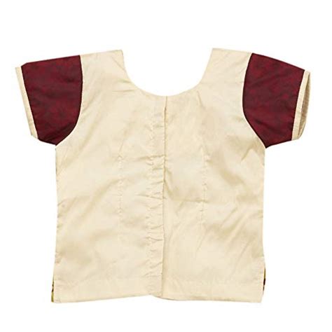 Buy Hopscotch Girls Poly Cotton Half Sleeve South Indian Pavda Pattu ...