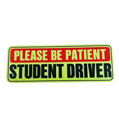 GJX Student Driver Magnet,Safety Signage Car Stickers,Clear ...