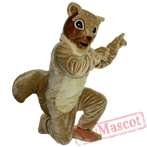 Brown Squirrel Mascot Costume Adult