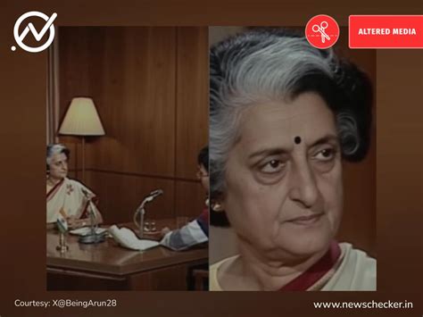 Fact Check: Viral Video Showing Indira Gandhi Remaining Silent On ...