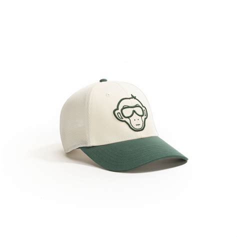 Urban Monkey Trucker Monkey 005 – White & Green Dual-Tone Trucker Cap ...