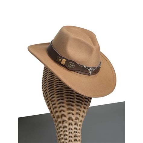 Buy CHOKORE Unisex Outdoor Solid Beige Cowboy Hat Online