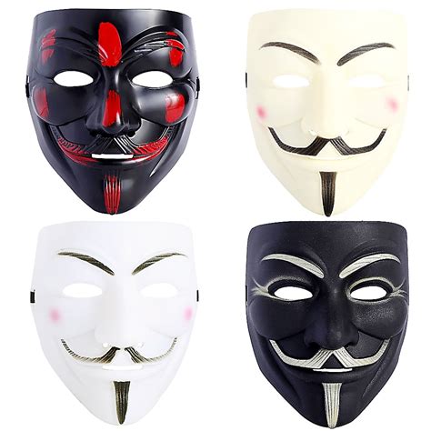 TKYGU 4PCS Hackers Mask V for Vendetta Guy Mask India | Ubuy