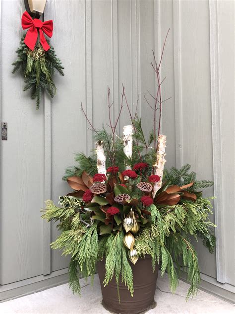 Winter - Christmas Porch Pot