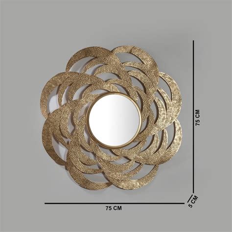 Buy VEDAS Metal Bee Balm Decorative Wall Mirror - 75cm from Vedas at ...