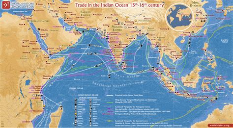 Indian Ocean Trade Map THE INDIAN OCEAN
