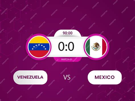 Premium Vector | Venezuela vs Mexico Copa America 2024 match with ...