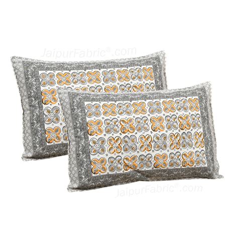 Mini Blocks Grey Jaipur Fabric Double Bed Sheet – JaipurFabric®