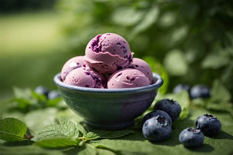 Blueberry Ice Cream Free Stock Photo - Public Domain Pictures