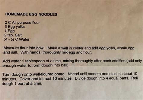 Home made egg noodles – Artofit