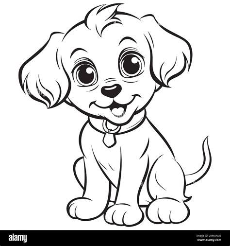 Dog Images Drawing Black And White