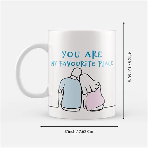 "You are my favourite place" Valentine Love theme Ceramic Coffee Mug ...