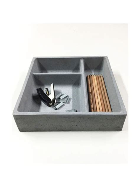 Cement desk organizer | Buy concrete desk organizer | Kalpané