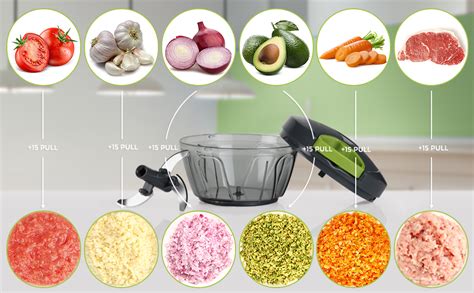 LIMCHEF Manual Plastic Push Chopper | Vegetables & Fruits, Hand Press ...