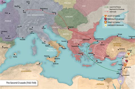 Map: Second Crusade (1145-1149) | TheCollector