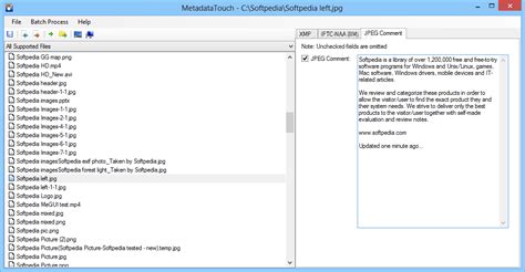 MetadataTouch 的图像结果