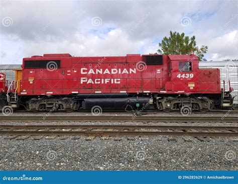 Isolated Canadian Pacific Railway Locomotive London Ontario Canada ...