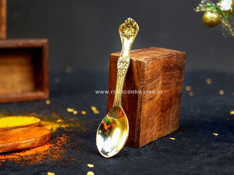 Spice Box Square - Cut Edge - Brass - With Kalai In Cups . – Rosh Cookwares