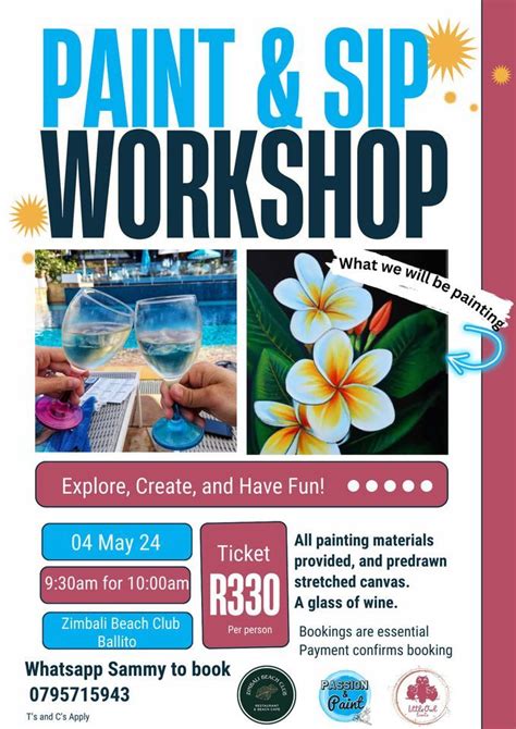 Paint and Sip - Zimbali "Valley of Flowers" , Zimbali Beach Club ...