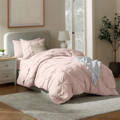 Amazon.com: Nestl Twin XL Comforter Set 5 Piece - Pintuck Twin XL ...