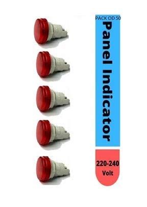 MS CONTROL PACK OF 50 Led Indicator Light Pilot lamp 18 mm for panel ...