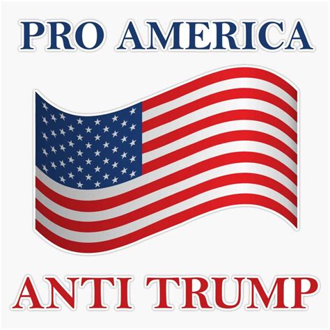 Pro America Anti Trump Decal Vinyl Bumper Sticker 5" : Amazon.in: Car ...