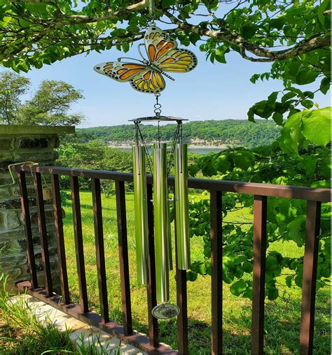 Card It 36" Gray Long Monarch Butterfly Wind Chime | Michaels
