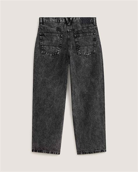 Check-5 Baggy Denim Trousers in Black| Vans UK