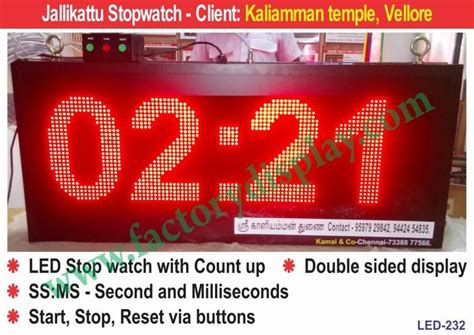 LED Counter Display Boards - Led Wireless Timer Display Board ...