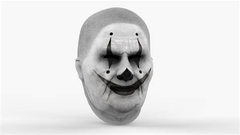 Full Face Killer Clown Halloween Mask 3D Model - TurboSquid 2294675