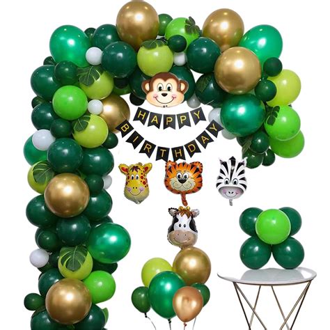Jungle Theme Happy Birthday Party Decoration Combo,Jungle/Safari Theme ...