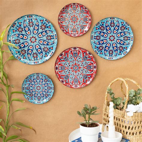 Buy RITUALISTIC Turkish Wall Plates (Multicolor) - Set of 5 |Home Decor ...