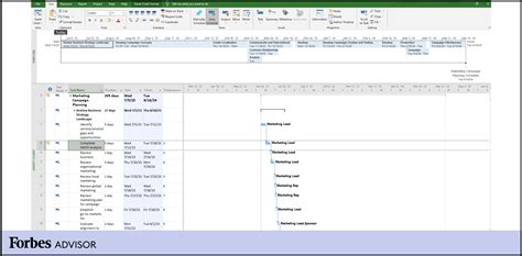 Microsoft Project 的图像结果