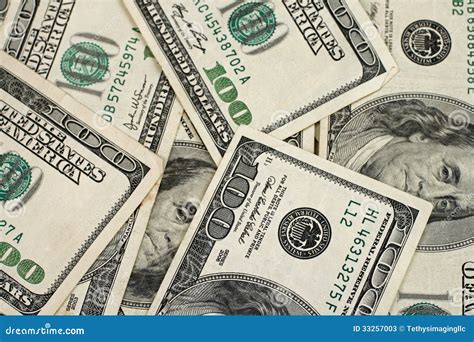 American Hundred Dollar Bills Stock Image - Image of benjamin, america ...