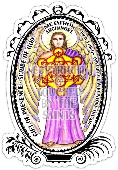 Archangel Metatron Gift of Presence Scribe of God - Set of 12 Kiss-Cut ...