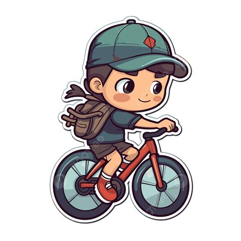 Riding Bike Cartoon