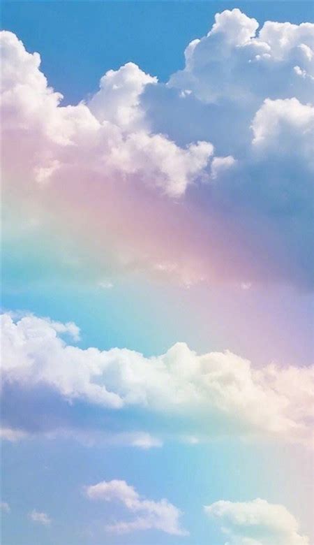 蓝天白云彩虹壁纸高清图片大全 阳光励志的唯美彩虹图片2018-腾牛个性网