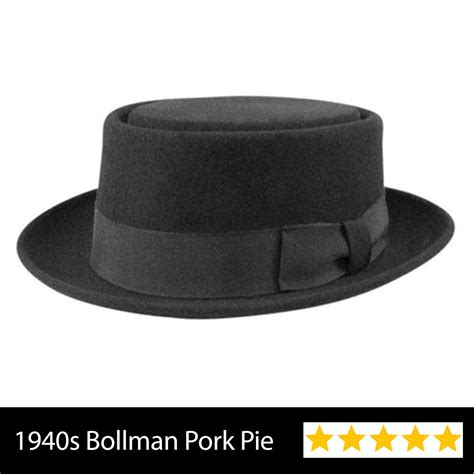 Bollman Collection 1940's Pork Pie Hat | Mens hats vintage, Pork pie ...